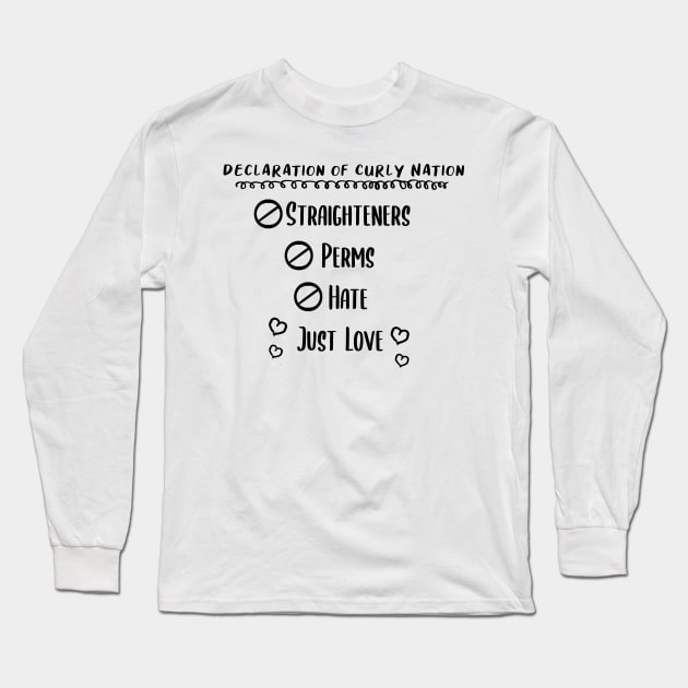 Curly love Long Sleeve T-Shirt by gpam